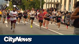 Runners take over the city for the Toronto Waterfront Marathon