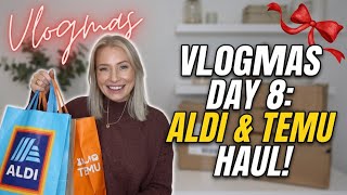 Vlogmas day 8 more hauls aldi and Temu and DIY update