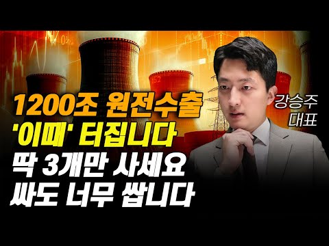   주식 1200조 원전 수출 이 때 터집니다 딱 3개만 사세요 싸도 너무 쌉니다 1월주식전망 두산중공업 원전관련주 한전기술 보성파워텍 대한전선