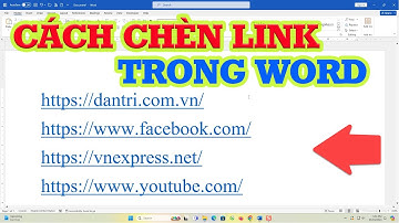 Thủ thuật chèn link vào trong Word