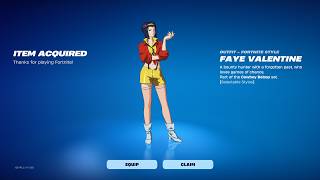 Buying Faye Valentine Skin In Fortnite Item Shop 🍑😜🥵 Cowboy Bebop Collab Outfit 😱🔥( ͡° ͜ʖ ͡°)