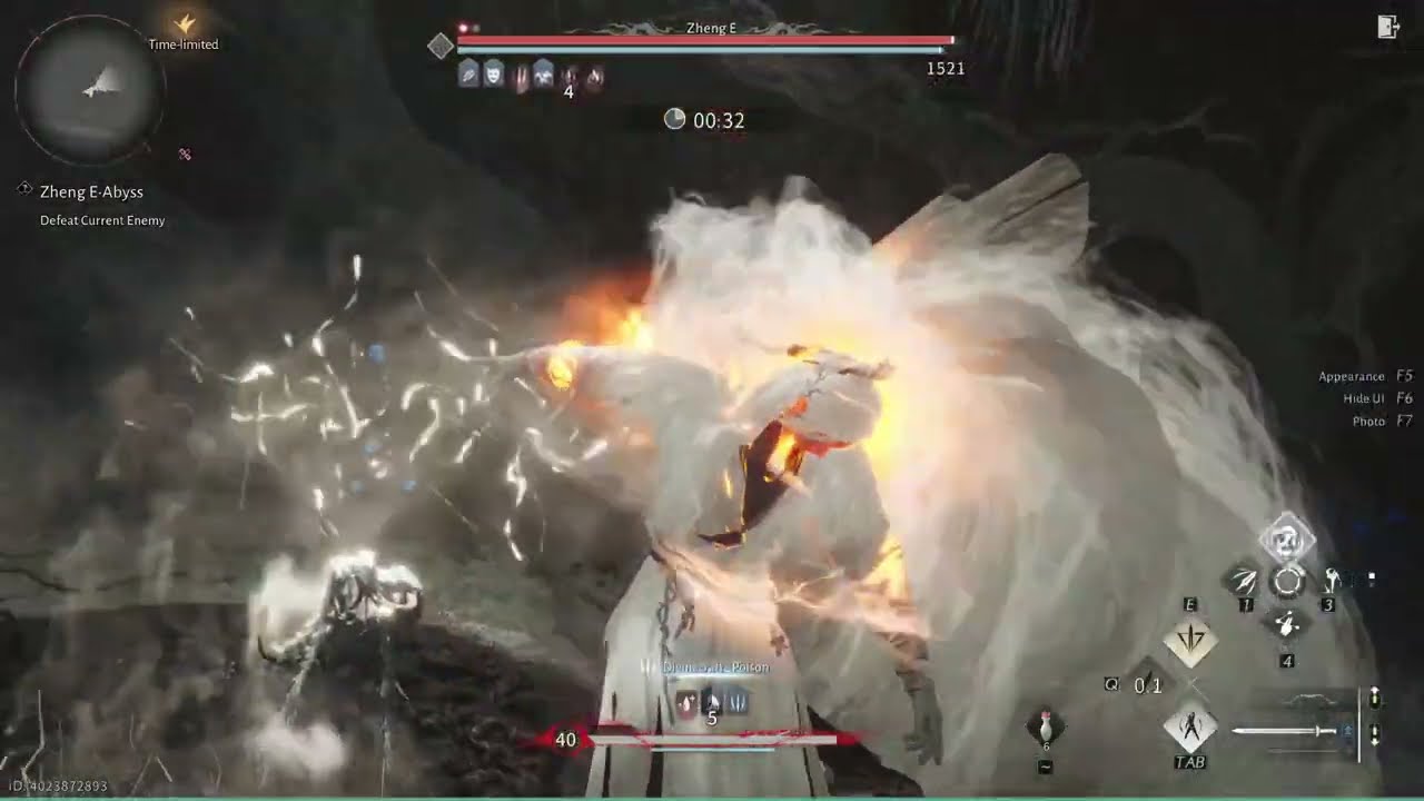 Zheng E Abyss Trial No Hit Strategic Sword | Where Winds Meet