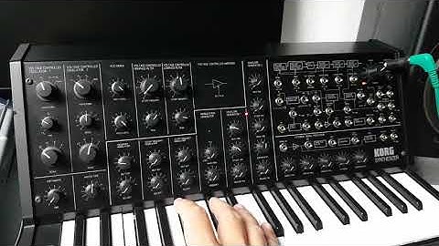 KORG MS 20 Mini fiddling around..