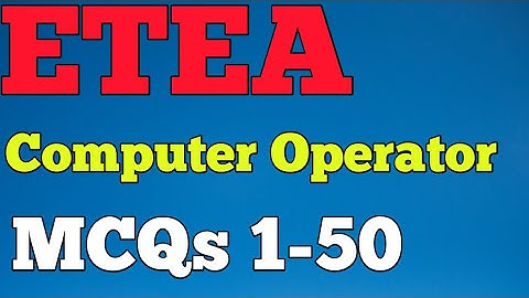ETEA Computer Operator Test For different departments today solved paper 31 July 2022