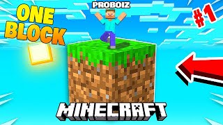 Starting A New Minecraft One Block Survival