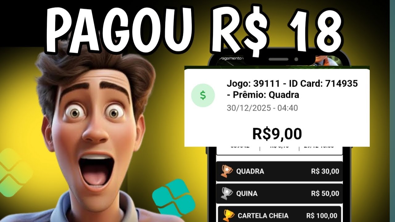 🤑 NOVO APP DE BINGO PAGOU 18 REAIS VIA PIX