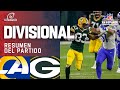 Aaron Rodgers y los Packers vencen a los Rams y llegan al NFC Championship | Resumen | Divisional