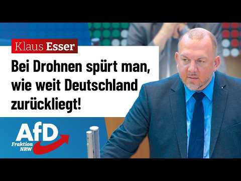 When it comes to drones, you can feel how far behind Germany really is! – Klaus Esser (AfD)