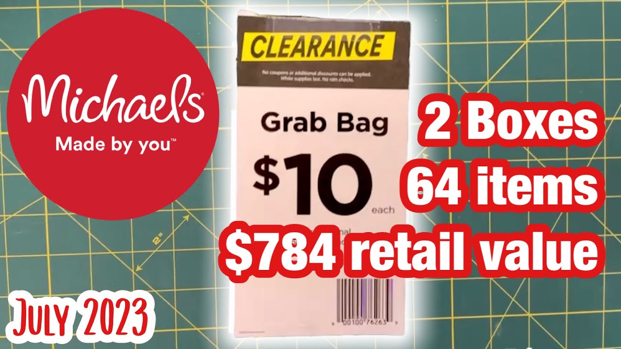 Michaels grab bag unboxing July 2023 YouTube