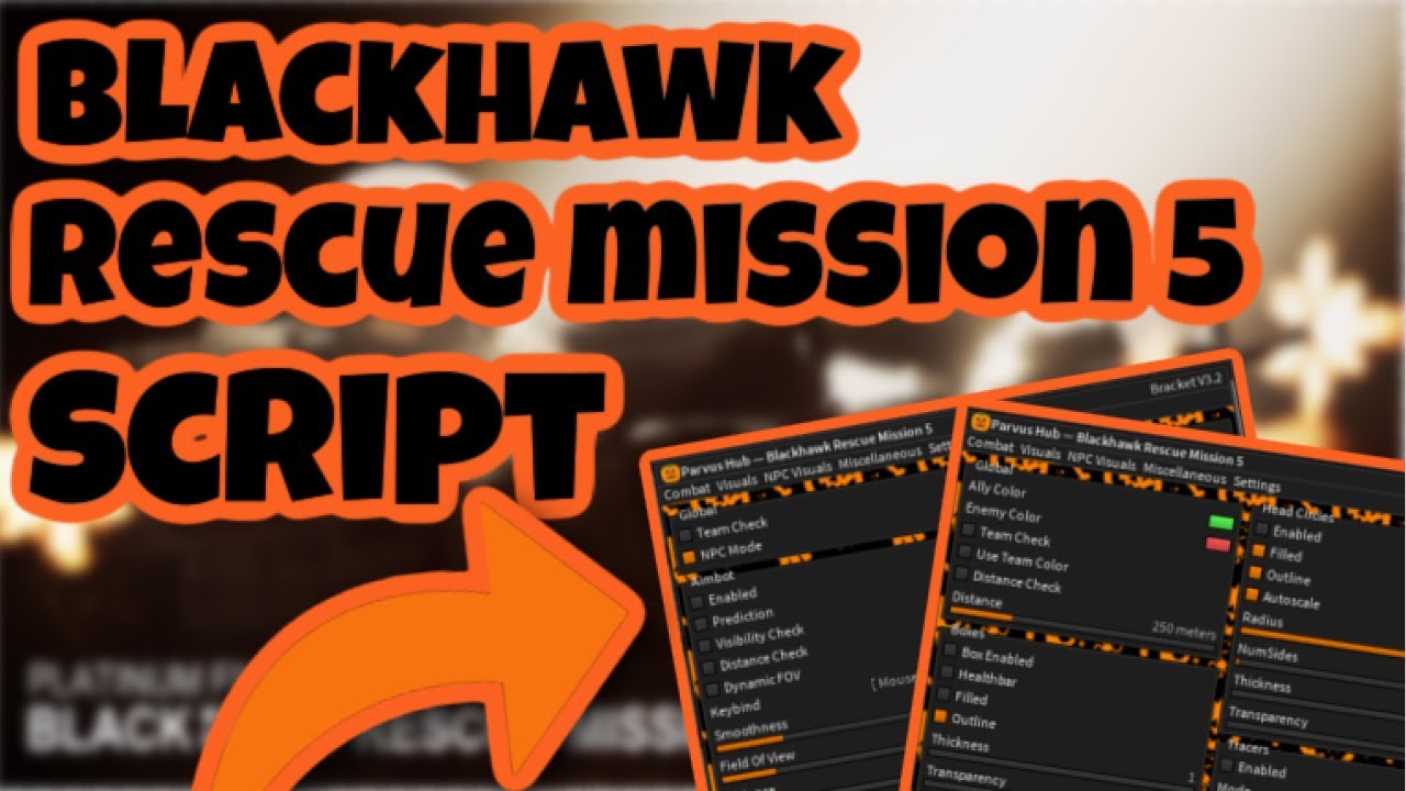 [NEW] Black Hawk Rescue Mission 5 Script | Aimbot | Player + Npc Esp ...