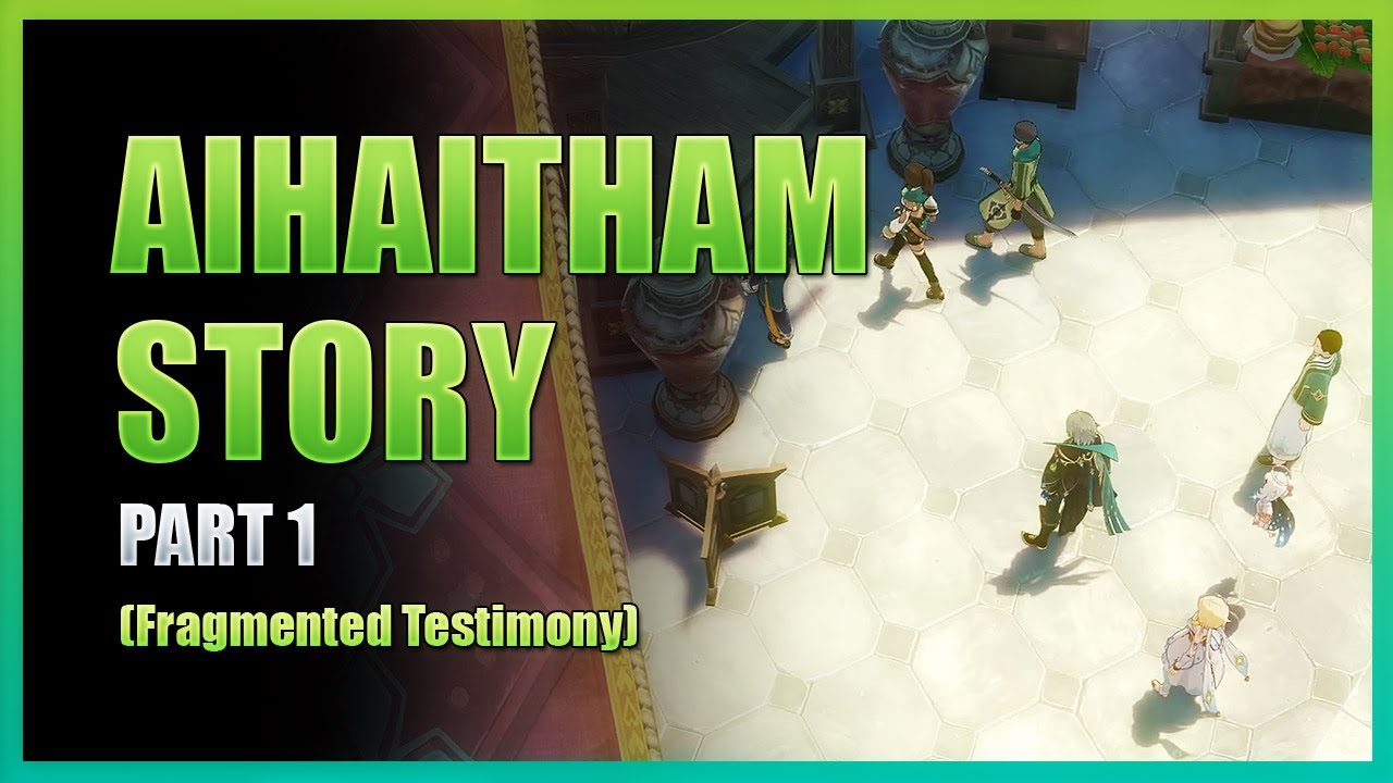 Alhaitham's Story Quest Part 1 | Fragmented Testimony | Genshin Impact (JP Dub) (4k)
