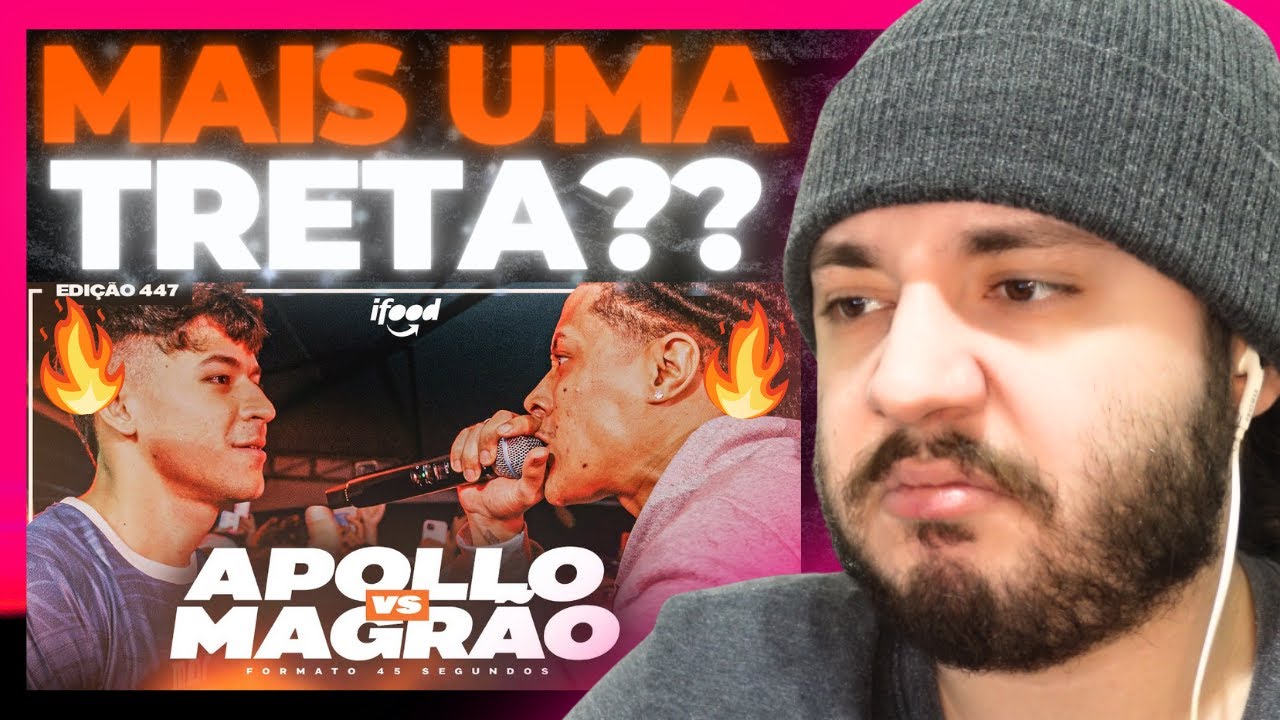 (RIVALIDADE! 🔥) APOLLO X MAGRÃO | SEGUNDA FASE | BDA 447 (EDIÇÃO 45 SEGUNDOS) | REACT BAUEB