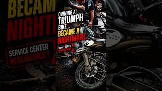Owning a Triumph became a nightmare 😤😡 part-1 #shorts #triumphmotorcycles