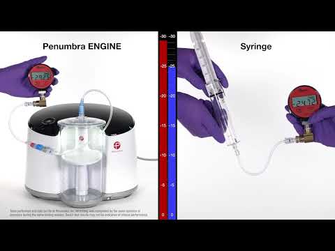 Thumbnail for video: Vacuum Aspiration Bench Test: Penumbra ENGINE vs Syringe
