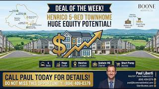 🏡 DEAL OF THE WEEK: Off-Market 5-Bed Henrico Townhome! 🏡