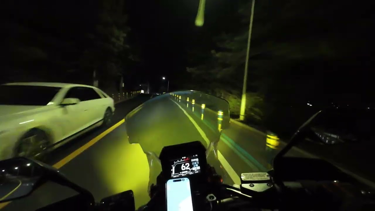 Night Riding Jeju Island
