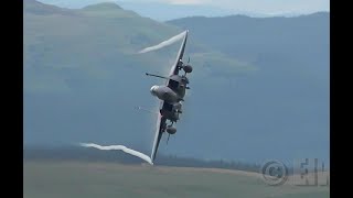 USAF F-15 Strike Eagles in Stunning Scenery of Snowdonia & GR4 Osprey and Chinook Mach Loop