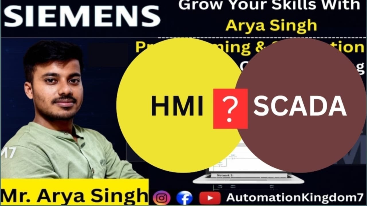 HMI vs SCADA Explained | Real Industrial Examples from Plant Floor to Control Room