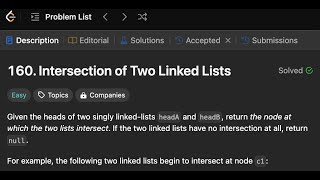 Intersection Of Two Linked Lists | Two Pointers | Simple solution | LeetCode 160 | Golang