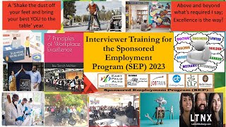 2023 Interviewer Training SEP