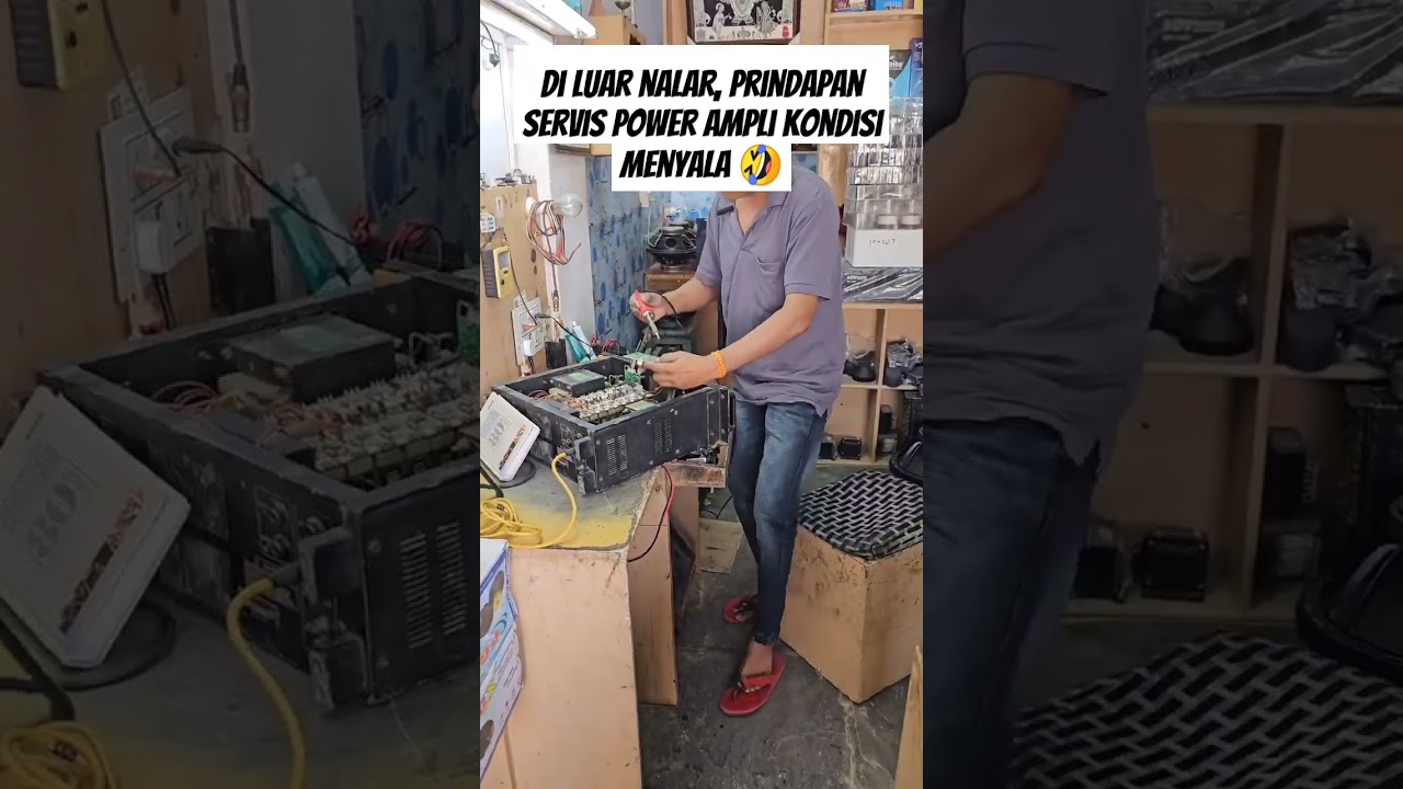 Prindapan klo servis power ampli kondisi menyala 🤣