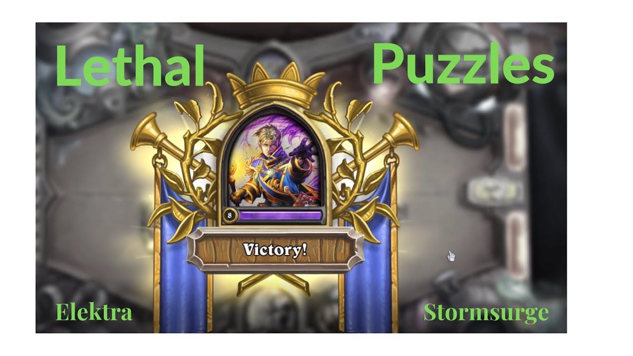 Hearthstone - Lethal Puzzle Quest 4 Solutions