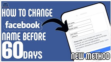 How to Change Facebook Name Before 60 Days 2022 - Change Facebook Name Without Waiting 60 Days Trick