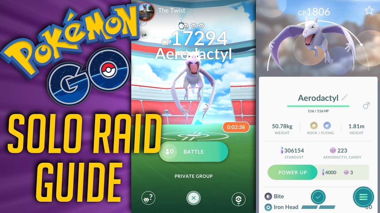 Aerodactyl Solo Raid Tips \u0026 Best 