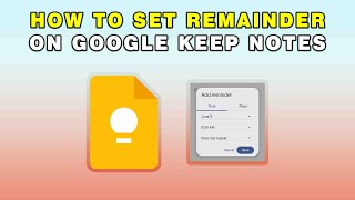 Full How To Set Remainder On Google Keep Notes News