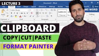 MS Word| Copy|Cut|Paste|Format Painter|MS word clipboard in hindi