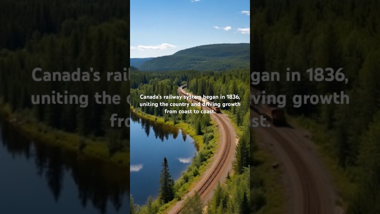 Canada’s railway system began in 1836, uniting the country and driving growth from coast to coast.