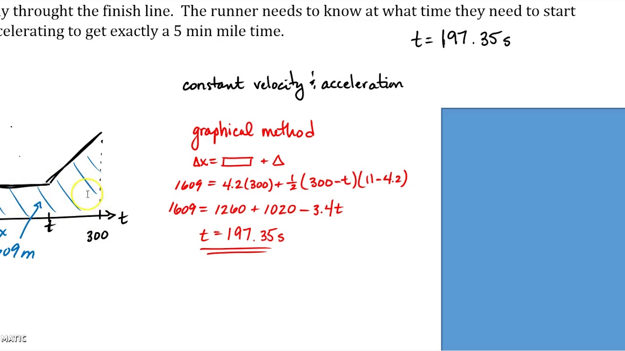 kinematics and constant velocity problems YouTube
