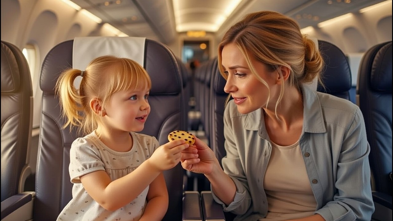 Si Te Doy Mi Galleta Te Quedarás Hija de CEO Pregunta a Madre Soltera en Avión Giro Emotivo