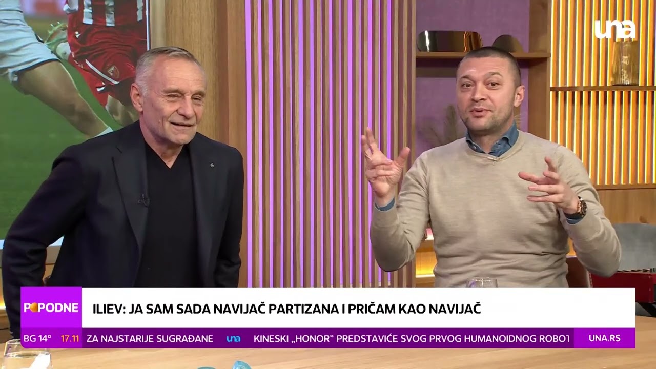 POPODNE I Iliev i Binić o večitom derbiju: Crvena zvezda otišla tri klase iznad Partizana I UNA TV