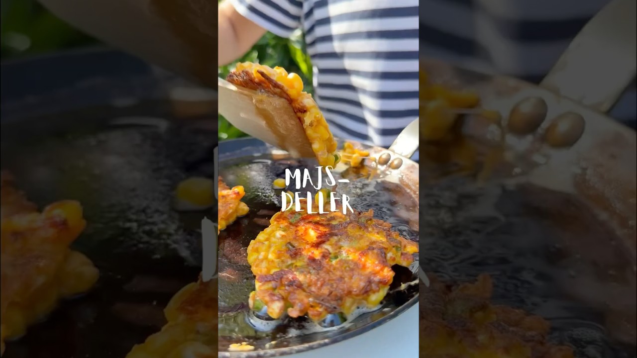 Majsdeller - nemme vegetariske deller med majs og ost fra vores nye kogebog