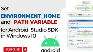 Set Android_Home and path variables for android studio SDK