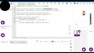Full Check if item in the list or not| Python Editor | PictoBlox News