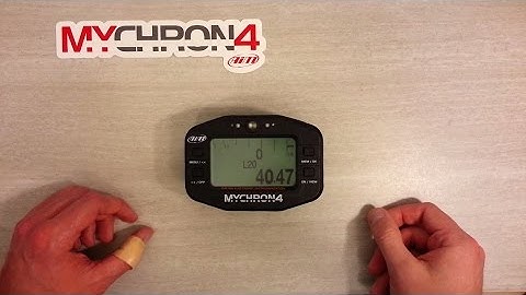 AiM Mychron 4 Installation and Configuration Kart Data Logger