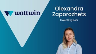 Entrevista a Olexandra Zaporozhets, Project Engineer en Wattwin