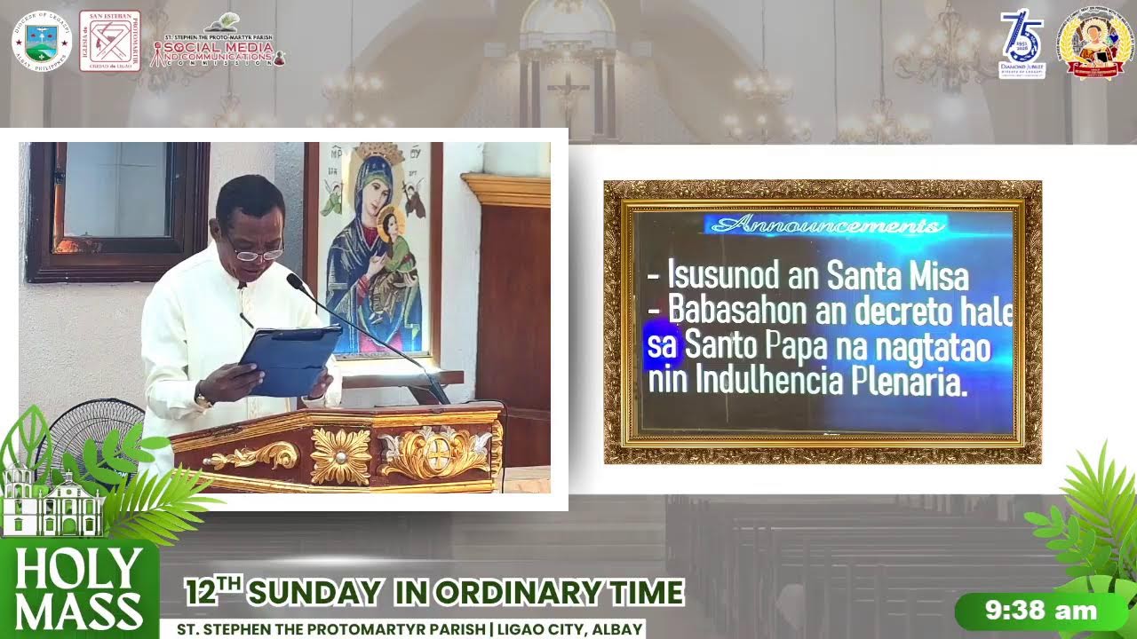 Holy Mass | 12TH SUNDAY IN ORDINARY TIME