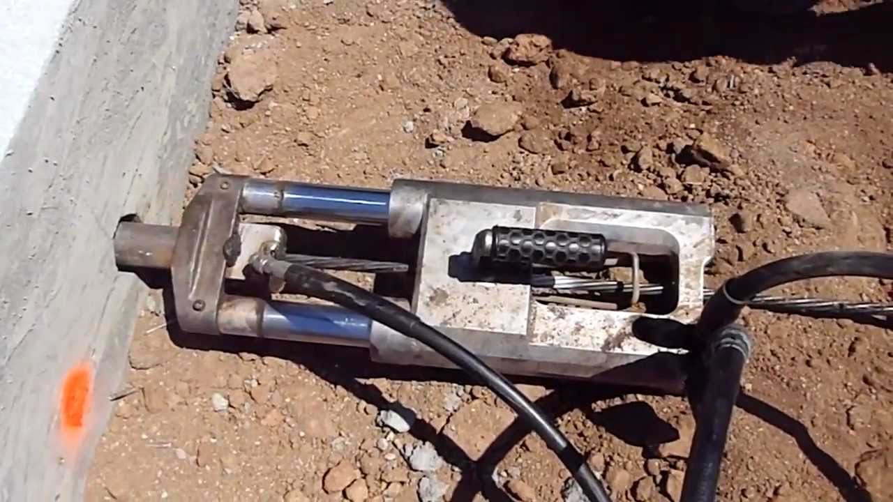 Stressing The Post Tension Cables YouTube