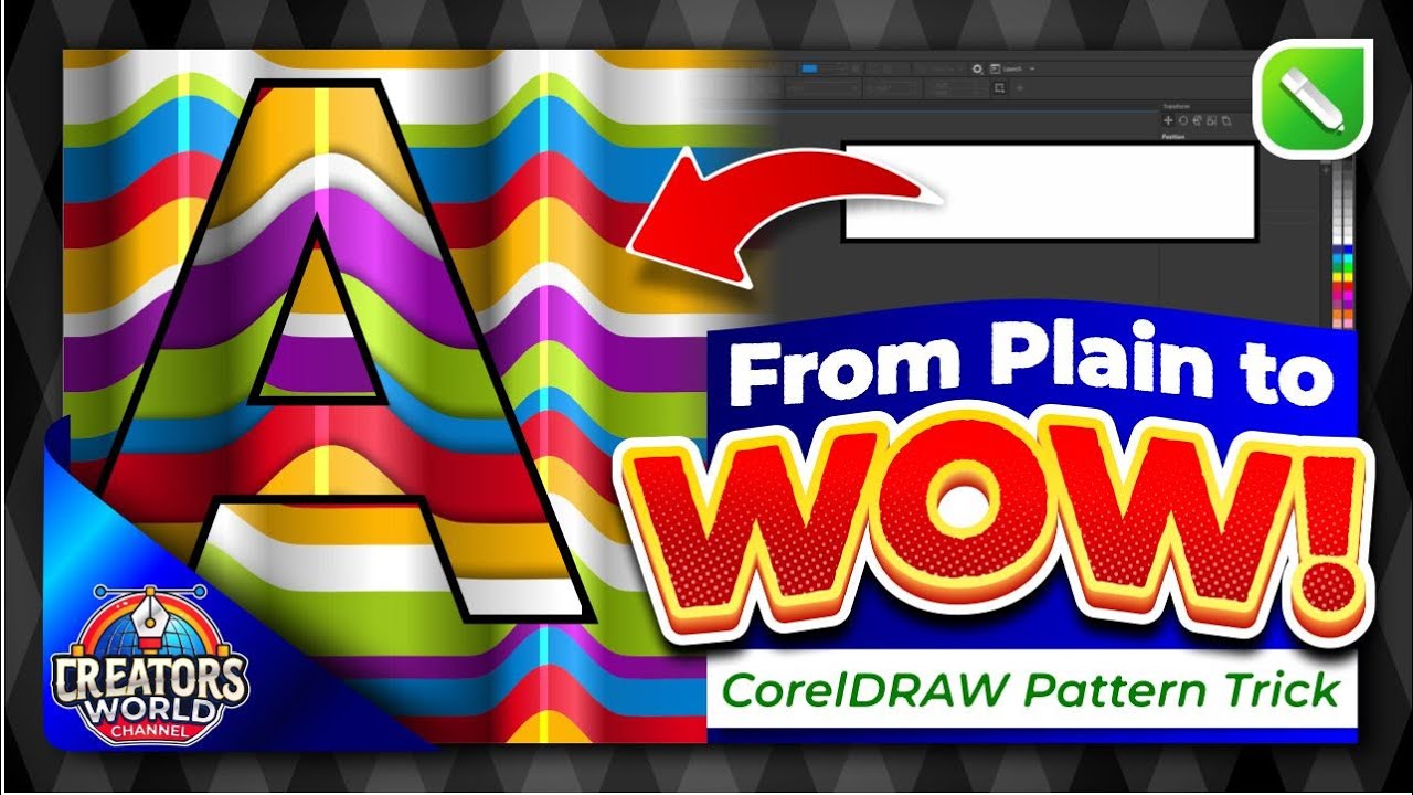 Create a Stunning Multi-Colored Striped Pattern in CorelDRAW | Easy & Creative Design Tutorial