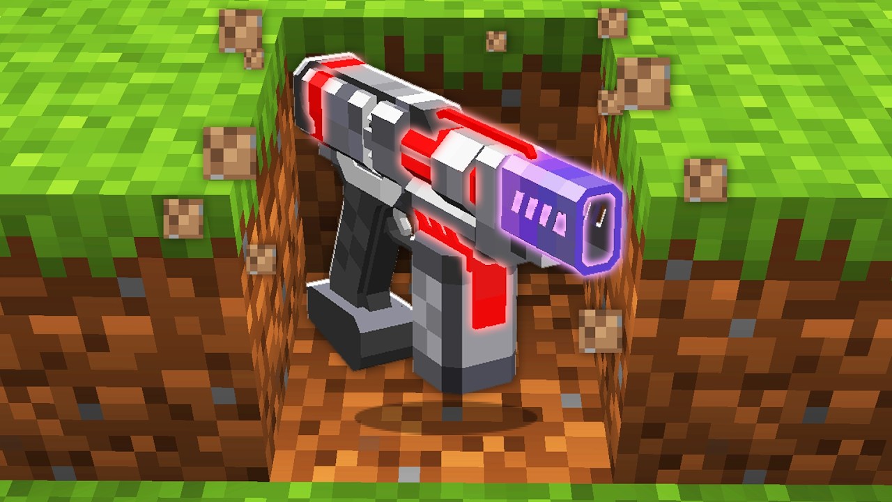 Minecraft, but Drops are SUPER Guns...