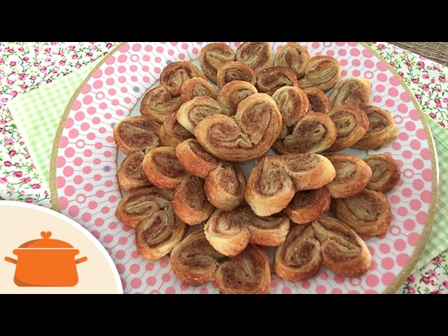 COMO FAZER PALMIER RECEITA DE BISCOITO FOLHADO ORELHA DE MACACO