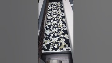 Rotary printing machine, 3 colour design, reactive print
