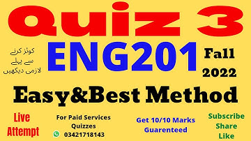 eng201 quiz 3 solution fall 2022 verified answers eng201 quiz no 3 solution 2022 eng201 quiz no 3