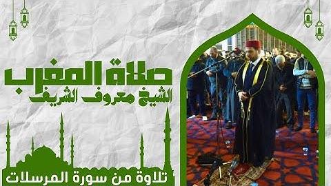صلاة المغرب اليوم بآيات من سورة المرسلات || الشيخ معروف الشريف حفظه الله تعالى