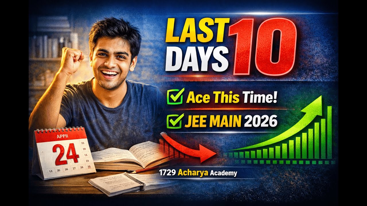 Last 10 Days Strategy for JEE Main 2026 | Don’t Make These Mistakes ...
