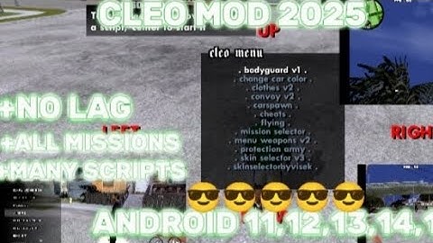 14 MB ONLY!!.. how to install GTA San Andreas With Cleo Mod On Android 11 to 15