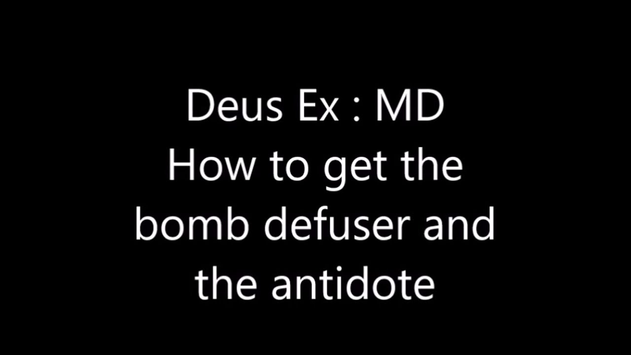 Deus ex how to do the heist and confront the bomb maker